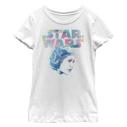 Girl's Star Wars Modern Princess Leia Profile Graphic Tee White X Small